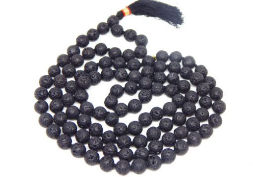 Natural Lava Beads Mala