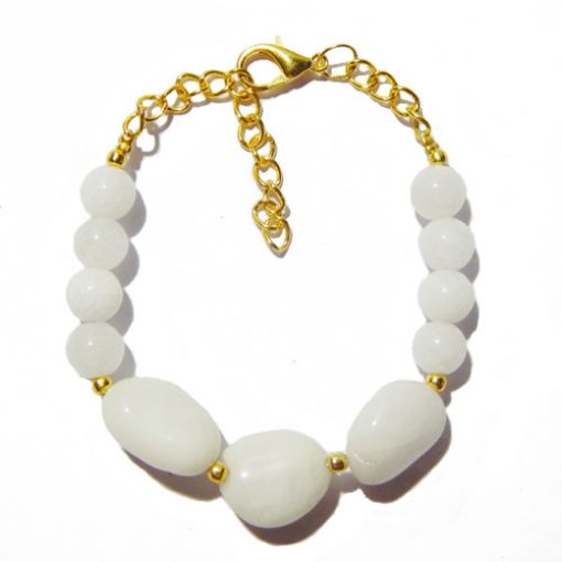 White Agate bracelet