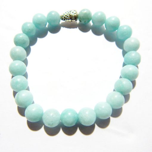 Aqua Jade Gemstone Bracelet 