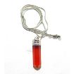 Red Carnelian  Pencil Pendant with Chain