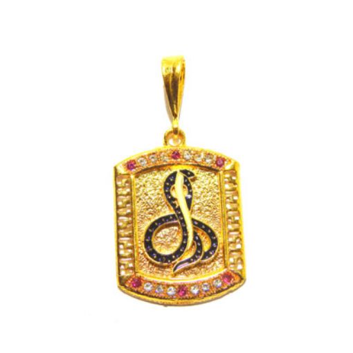 Snake Pendant with Gold 