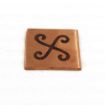 Vastu Copper Spiral Block - Spiral Swastika
