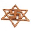 Copper Star Pyramid Swastik - Star Swastika Helix